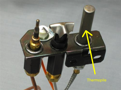 Identifying Gas Fireplace Parts, How Much Is A Thermocouple For Gas Fireplace
